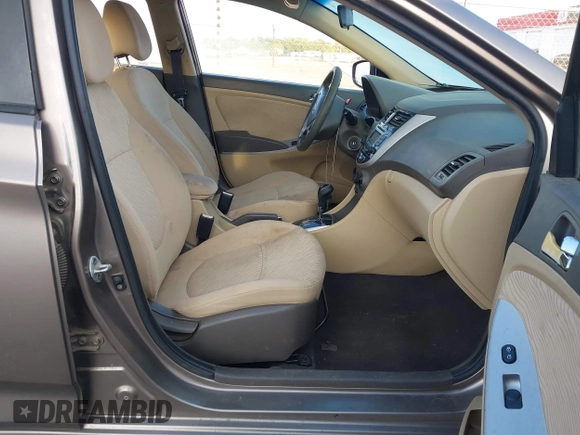 2012 Hyundai Accent GLS with VIN KMHCU4AE4CU097425, listed as a IAAI auction lot 42052740 with 244,705 mi miles. Bid and sale history available at carsss.com. Image 5.