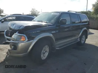 2001 Mitsubishi Montero Sport XLS with VIN JA4LS31H51P039747, listed as a Copart auction lot 80991034 with 114,216 mi miles and Salvage Title. Bid and sale history available at carsss.com. Image 1.