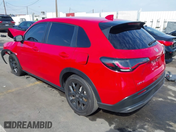 2024 Honda HR-V Sport with VIN 3CZRZ1H5XRM756913, listed as a IAAI auction lot 41601779 with 1 mi miles. Bid and sale history available at carsss.com. Image 3.