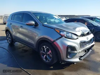 2020 Kia Sportage LX with VIN KNDPM3AC0L7840627, listed as a IAAI auction lot 41466098 with 54,802 mi miles. Bid and sale history available at carsss.com. Image 1.