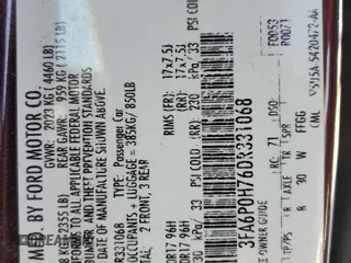 2013 Ford Fusion SE with VIN 3FA6P0H76DR331068, listed as a Copart auction lot 43509695 with 182,575 mi miles and Salvage Title. Bid and sale history available at carsss.com. Image 13.