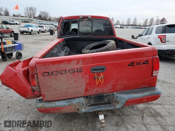 2002 Dodge Dakota Sport with VIN 1B7HG38N92S639985, listed as a Copart auction lot 86164664 with 218,040 mi miles and Salvage Title. Bid and sale history available at carsss.com. Image 6.