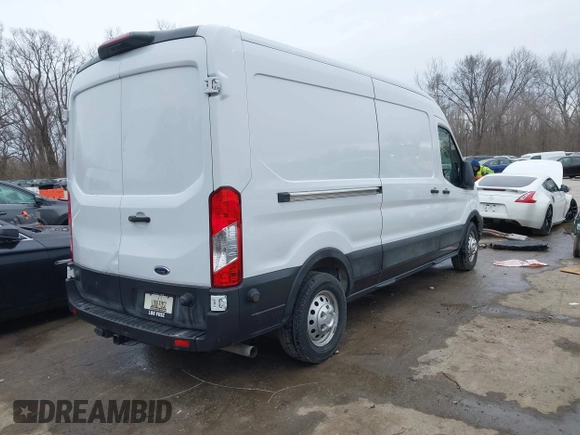 2020 Ford Transit with VIN 1FTBW9CG2LKB40905, listed as a IAAI auction lot 41485711 with 55,832 mi miles. Bid and sale history available at carsss.com. Image 4.