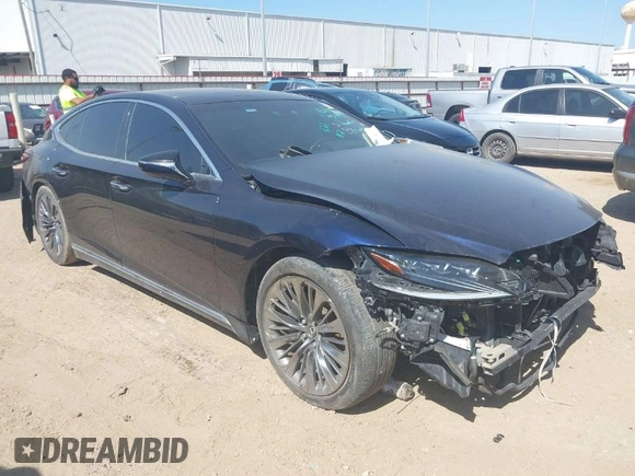2018 Lexus LS with VIN JTHC5LFF5J5001627, listed as a IAAI auction lot 42021175 with 1 mi miles. Bid and sale history available at carsss.com. Image 1.