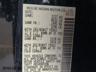 2023 Nissan Frontier S with VIN 1N6ED1EK5PN642847, listed as a Copart auction lot 42634675 with 0 mi miles and Non Repairable. Bid and sale history available at carsss.com. Image 12.
