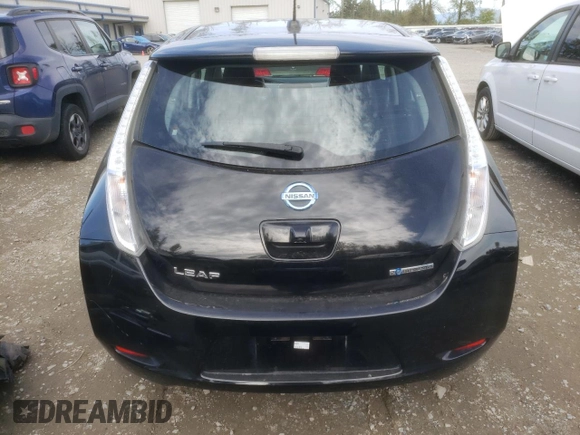 2015 Nissan LEAF SV with VIN 1N4AZ0CP1FC317091, listed as a Copart auction lot 71909263 with 35,621 mi miles. Bid and sale history available at carsss.com. Image 6.