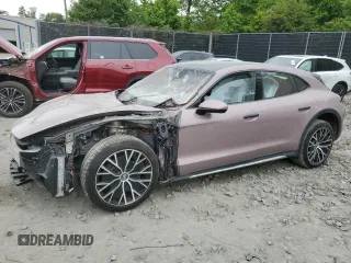 2022 Porsche Taycan 4 with VIN WP0BA2Y11NSA67820, listed as a Copart auction lot 58346275 with 45,976 mi miles and Salvage title. Bid and sale history available at DreamBid. Image 1.