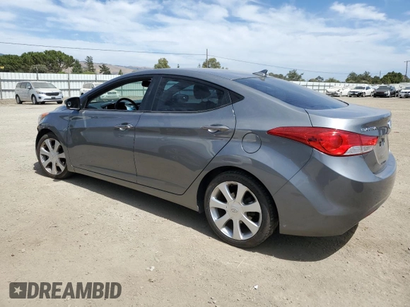2013 Hyundai Elantra GLS with VIN 5NPDH4AE7DH283954, listed as a Copart auction lot 63371705 with 115,992 mi miles and Salvage title. Bid and sale history available at DreamBid. Image 2.