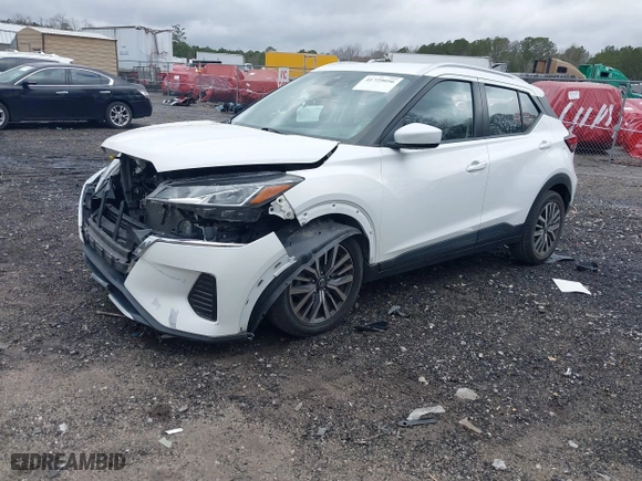 2021 Nissan Kicks SV with VIN 3N1CP5CV0ML465936, listed as a IAAI auction lot 41729056 with 60,085 mi miles. Bid and sale history available at carsss.com. Image 2.