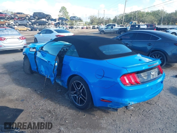 2022 Ford Mustang EcoBoost with VIN 1FATP8UH3N5115991, listed as a IAAI auction lot 41213475 with 64,399 mi miles. Bid and sale history available at carsss.com. Image 3.