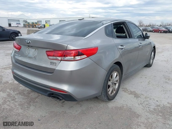 2017 Kia Optima LX with VIN 5XXGT4L39HG134180, listed as a IAAI auction lot 41370144 with 207,442 mi miles. Bid and sale history available at carsss.com. Image 4.