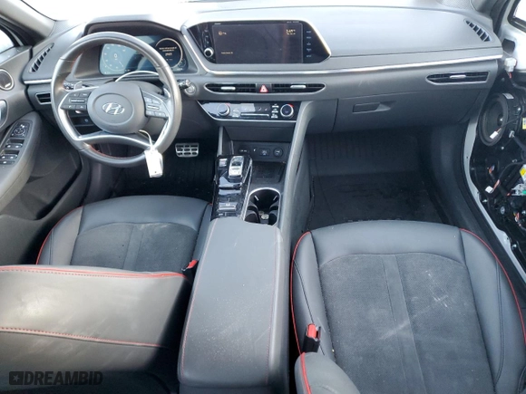 2022 Hyundai Sonata SEL Plus with VIN 5NPEJ4J28NH136624, listed as a Copart auction lot 89252425 with 66,808 mi miles and Salvage Title. Bid and sale history available at carsss.com. Image 8.