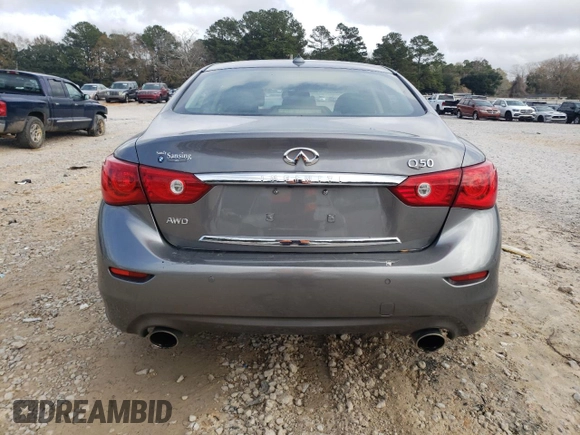 2014 Infiniti Q50 Premium with VIN JN1BV7AR0EM692683, listed as a Copart auction lot 42047765 with 139,867 mi miles and Salvage Title. Bid and sale history available at carsss.com. Image 6.