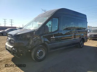 2017 Ford Transit Passenger XL with VIN 1FBZX2XM2HKA13893, listed as a Copart auction lot 76012984 with 92,823 mi miles and Salvage Title. Bid and sale history available at DreamBid. Image 1.