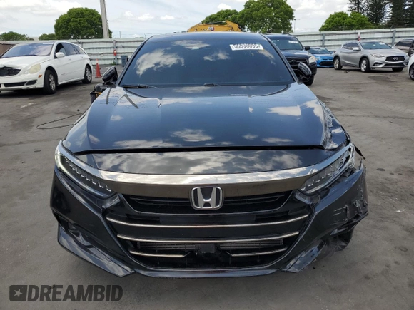 2021 Honda Accord Sport with VIN 1HGCV2F30MA014378, listed as a Copart auction lot 56096095 with 65,850 mi miles and Non repairable. Bid and sale history available at DreamBid. Image 5.
