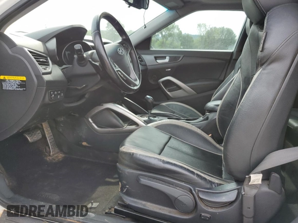 2015 Hyundai Veloster Turbo with VIN KMHTC6AE5FU234987, listed as a Copart auction lot 60449085 with 96,811 mi miles and Clean title. Bid and sale history available at DreamBid. Image 7.
