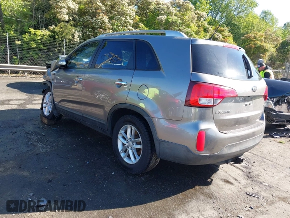 2014 Kia Sorento LX with VIN 5XYKTCA63EG506217, listed as a IAAI auction lot 42050413 with 126,806 mi miles and . Bid and sale history available at carsss.com. Image 3.