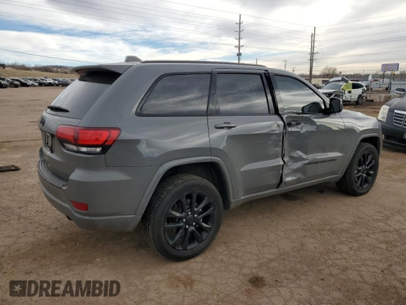 2022 Jeep Grand Cherokee WK Laredo X with VIN 1C4RJFAGXNC144485, listed as a Copart auction lot 85492464 with 33,302 mi miles and Salvage Title. Bid and sale history available at carsss.com. Image 3.
