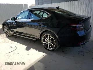 2025 Genesis G70 2.5T with VIN KMTG34SC1SU150796, listed as a Copart auction lot 83825244 with 3,003 mi miles and Clean Title. Bid and sale history available at DreamBid. Image 2.