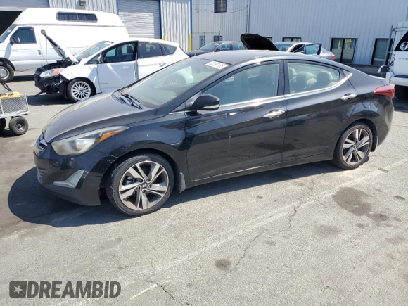 2014 Hyundai Elantra Limited z VIN 5NPDH4AE1EH479549, wystawiony jako Copart lot #60699185 z przebiegiem 175 788 mil mil oraz Czysty tytuł • Clean title. Historia ofert i sprzedaży dostępna na DreamBid. Obrazek 1.
