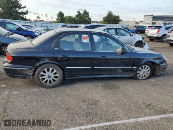 2005 Hyundai Sonata GLS with VIN KMHWF35H65A148594, listed as a Copart auction lot 68794654 with 166,490 mi miles and Salvage Title. Bid and sale history available at carsss.com. Image 3.