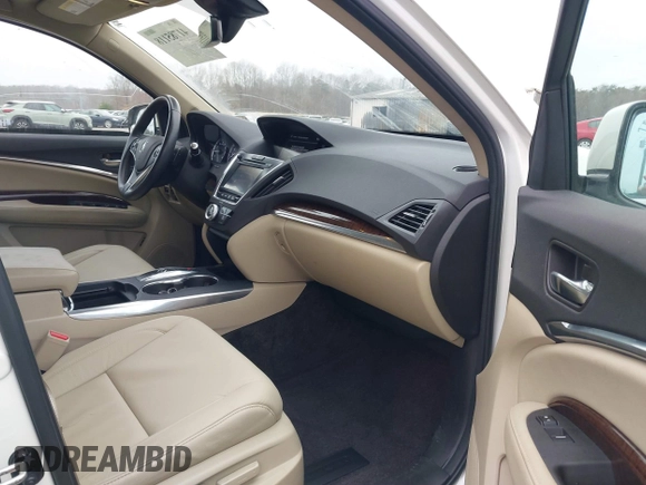2017 Acura MDX with VIN 5FRYD4H39HB024919, listed as a IAAI auction lot 41785118 with 90,573 mi miles. Bid and sale history available at carsss.com. Image 5.
