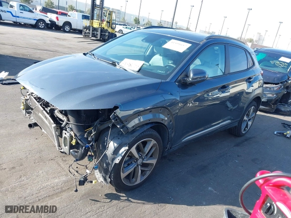 2021 Hyundai Kona Limited with VIN KM8K3CA58MU750686, listed as a IAAI auction lot 41591657 with 63,450 mi miles. Bid and sale history available at carsss.com. Image 19.