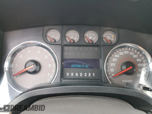 2009 Ford F-150 XL with VIN 1FTRW14839KB36488, listed as a Copart auction lot 44341515 with 243,748 mi miles and Salvage Title. Bid and sale history available at DreamBid. Image 9.