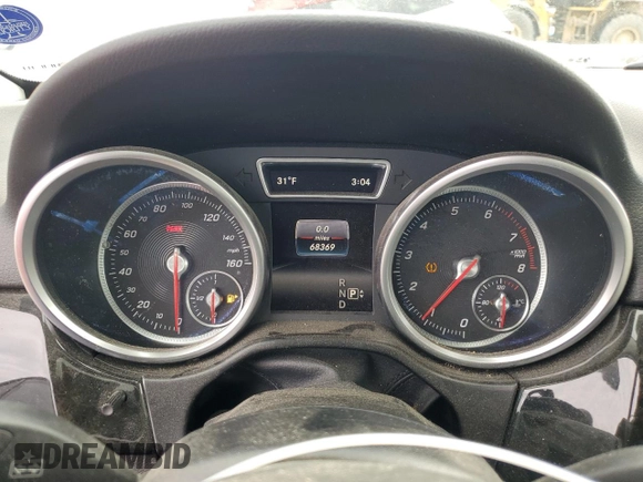 2016 Mercedes-Benz GLE 350 with VIN 4JGDA5HBXGA771552, listed as a Copart auction lot 45095975 with 68,369 mi miles and Salvage title. Bid and sale history available at DreamBid. Image 9.