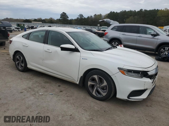 2019 Honda Insight EX with VIN 19XZE4F56KE017334, listed as a Copart auction lot 50758585 with 137,923 mi miles and Salvage Title. Bid and sale history available at carsss.com. Image 4.