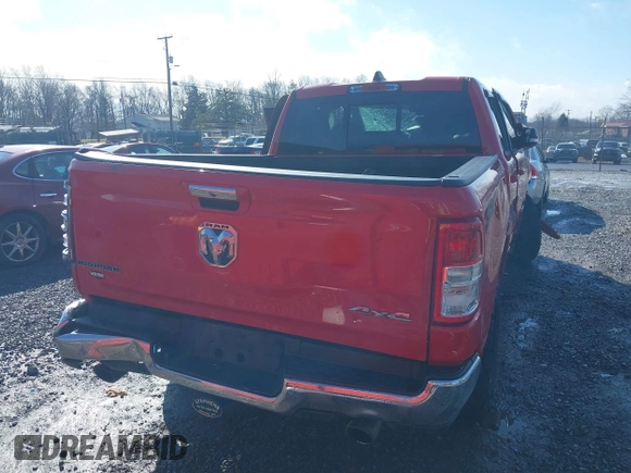 2020 Ram 1500 Big Horn with VIN 1C6SRFBT2LN124746, listed as a IAAI auction lot 41472889 with 67,612 mi miles. Bid and sale history available at carsss.com. Image 15.