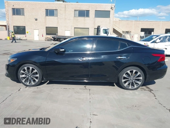 2016 Nissan Maxima SL with VIN 1N4AA6AP9GC448087, listed as a IAAI auction lot 41828781 with 99,436 mi miles and . Bid and sale history available at DreamBid. Image 14.