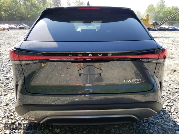 2025 Lexus RX 350 with VIN 2T2BAMCA3SC097099, listed as a Copart auction lot 54710035 with 3,483 mi miles and Salvage title. Bid and sale history available at DreamBid. Image 6.