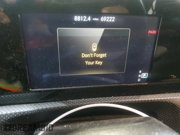 2019 Mercedes-Benz A 220 with VIN WDD3G4EB8KW017628, listed as a Copart auction lot 56170235 with 69,222 mi miles and Clean title. Bid and sale history available at DreamBid. Image 9.