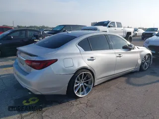 2019 Infiniti Q50 Luxe z VIN JN1EV7APXKM516277, wystawiony jako IAAI lot #41751440 z przebiegiem 52 638 mil mil oraz . Historia ofert i sprzedaży dostępna na DreamBid. Obrazek 4.
