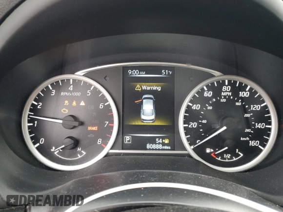 2016 Nissan Sentra SV with VIN 3N1AB7AP9GY258281, listed as a Copart auction lot 52052395 with 80,888 mi miles and Salvage Title. Bid and sale history available at DreamBid. Image 9.
