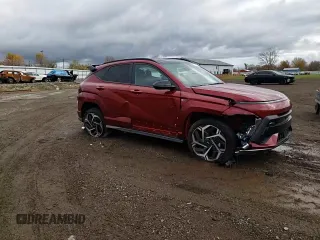 2024 Hyundai Kona N Line with VIN KM8HACA34RU118306, listed as a Copart auction lot 79687814 with 3,393 mi miles and Salvage Title. Bid and sale history available at DreamBid. Image 11.
