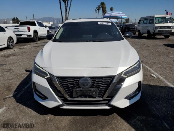 2020 Nissan Sentra SR with VIN 3N1AB8DV9LY246058, listed as a Copart auction lot 46871745 with 85,512 mi miles and Salvage Title. Bid and sale history available at carsss.com. Image 5.