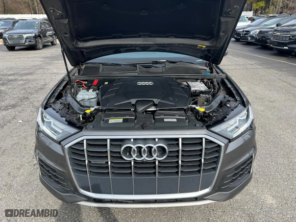 2021 Audi Q7 Premium with VIN WA1AXAF70MD033857, listed as a Copart auction lot 46061494 with 62,943 mi miles. Bid and sale history available at carsss.com. Image 8.