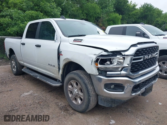 2024 Ram 2500 Big Horn with VIN 3C6UR5DL9RG283488, listed as a IAAI auction lot 42161804 with 35,172 mi miles. Bid and sale history available at carsss.com. Image 1.
