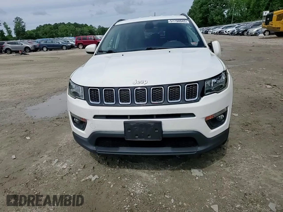 2018 Jeep Compass Latitude with VIN 3C4NJDBB8JT150225, listed as a Copart auction lot 57790945 with 75,772 mi miles and Salvage title. Bid and sale history available at DreamBid. Image 14.