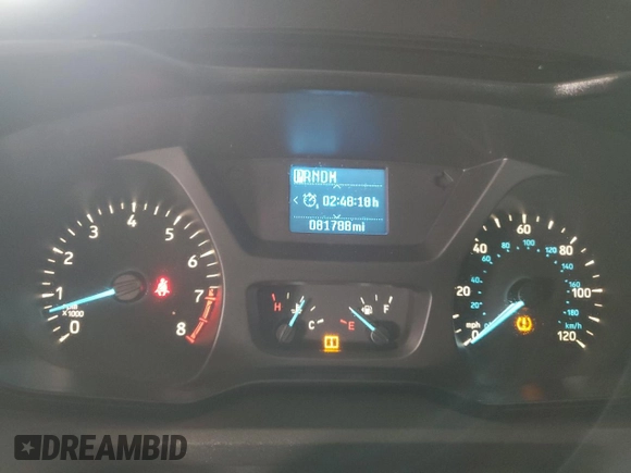 2018 Ford Transit with VIN 1FTYR1ZM1JKA98322, listed as a Copart auction lot 55628705 with 81,788 mi miles and Clean Title. Bid and sale history available at carsss.com. Image 9.