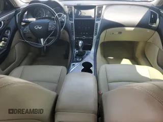 2016 Infiniti Q50 with VIN JN1EV7AR1GM344990, listed as a Copart auction lot 54622525 with 71,930 mi miles and Salvage Title. Bid and sale history available at DreamBid. Image 8.