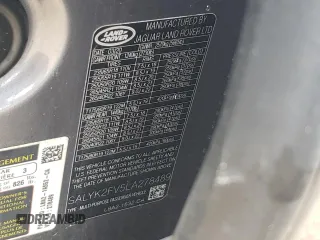 2020 Land Rover Range Rover Velar R-Dynamic S z VIN SALYK2FV5LA278489, wystawiony jako Copart lot #42789625 z przebiegiem 71 305 mil mil oraz Szkoda całkowita • Salvage title. Historia ofert i sprzedaży dostępna na DreamBid. Obrazek 12.