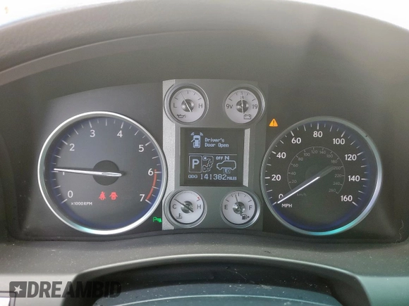 2011 Lexus LX 570 with VIN JTJHY7AX4B4061716, listed as a Copart auction lot 62327925 with 141,382 mi miles and Salvage title. Bid and sale history available at DreamBid. Image 9.