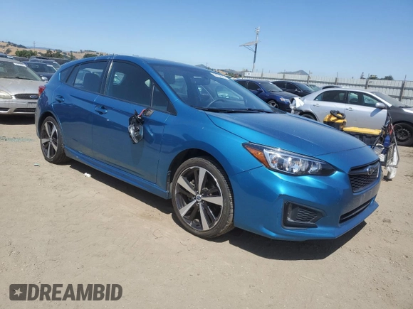 2017 Subaru Impreza Special Sports with VIN 4S3GTAM60H3749305, listed as a Copart auction lot 58734365 with 61,828 mi miles and Salvage title. Bid and sale history available at DreamBid. Image 4.