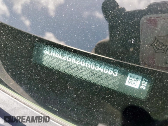 2016 Lincoln MKZ с VIN 3LN6L2GK2GR634663, выставлен на аукционе Copart как лот 60858995 с пробегом 105 474 миль миль и Списание • Salvage title. История ставок и продаж доступна на DreamBid. Изображение 12.