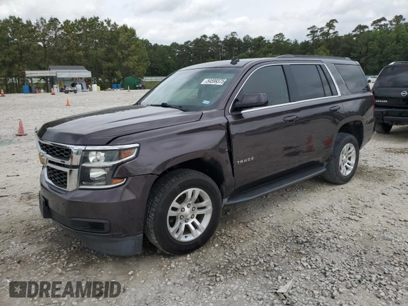2015 Chevrolet Tahoe LS with VIN 1GNSCAKC4FR116004, listed as a Copart auction lot 54599375 with 87,645 mi miles and Salvage title. Bid and sale history available at DreamBid. Image 1.