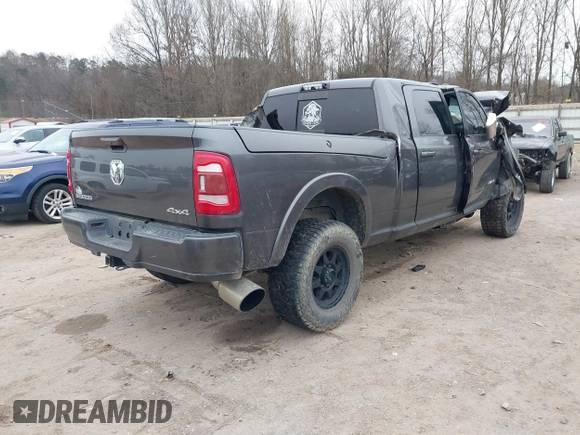 2019 Ram 2500 Laramie with VIN 3C6UR5NL9KG588980, listed as a IAAI auction lot 41299311 with 1 mi miles. Bid and sale history available at carsss.com. Image 4.