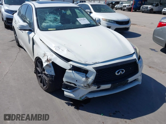 2018 Infiniti Q50 3.0t LUXE with VIN JN1EV7AP7JM353893, listed as a IAAI auction lot 41974467 with 160,214 mi miles. Bid and sale history available at carsss.com. Image 6.